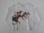 T-shirt à manches longues blanc avec chevaux de course t 4a, Enfants & Bébés, Vêtements enfant | Taille 104, Garçon, Chemise ou À manches longues