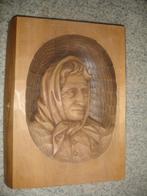 Sculptuur in hout, vissersvrouw, Antiek en Kunst, Ophalen of Verzenden