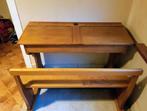 VINTAGE SCHOOLBANK, Huis en Inrichting, Bureaus, Ophalen