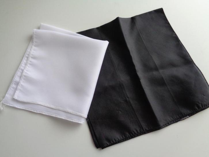 Pochette tissu 1 noire 1 blanche., Handtassen en Accessoires, Tassen | Damestassen, Zo goed als nieuw, Overige typen, Ophalen of Verzenden