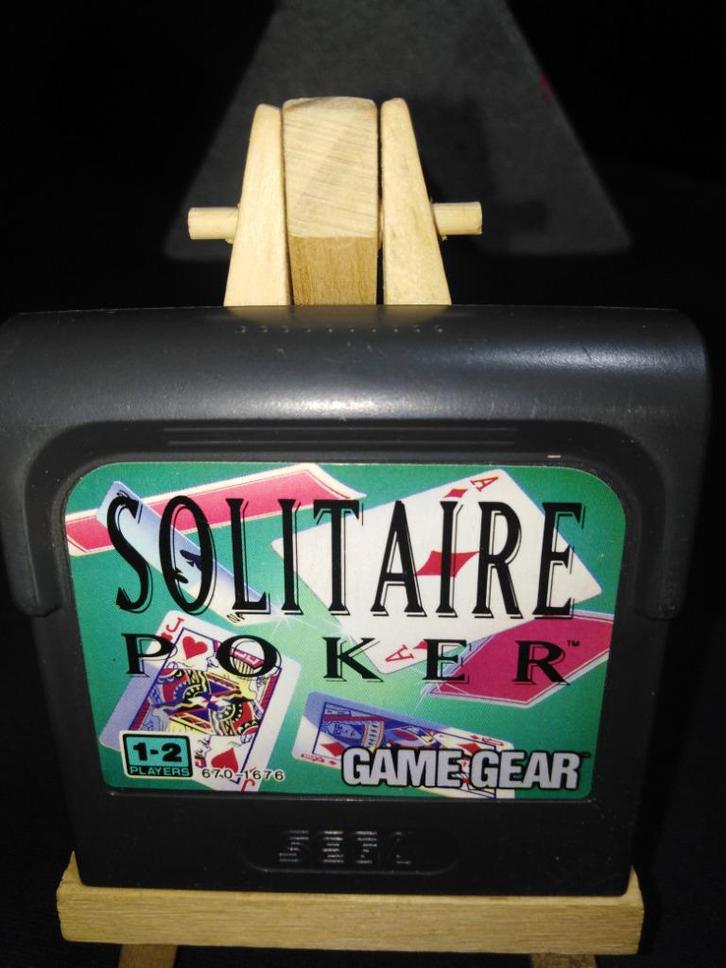 Sega Game Gear-spel - Solitaire Poker - alleen cartridge, Games en Spelcomputers, Games | Sega, Gebruikt, Game Gear, Overige genres
