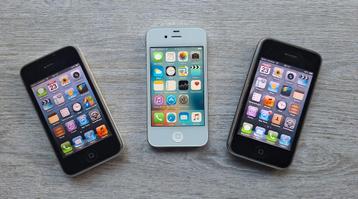 Iphone 3GS 16gb wit, iphone 4s 8gb wit en iphone 3gs 8gb zw beschikbaar voor biedingen