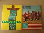 Géographie de L'Amérique et Canada Timbres TINTIN, Ophalen of Verzenden, Gebruikt