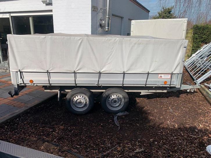 2dehands ongeremde kipper MTm 750kg, Autos : Divers, Remorques, Comme neuf, Enlèvement