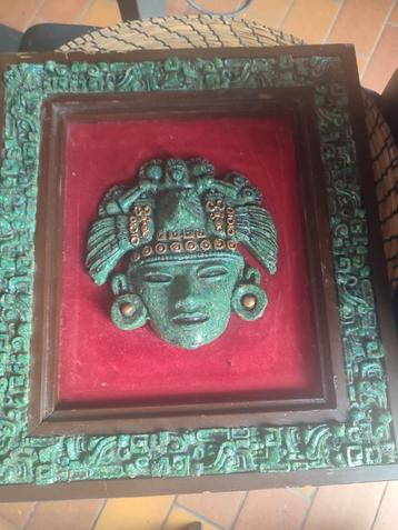 El Arte Azteca vintage Mexicaans schilderij in hars

 beschikbaar voor biedingen
