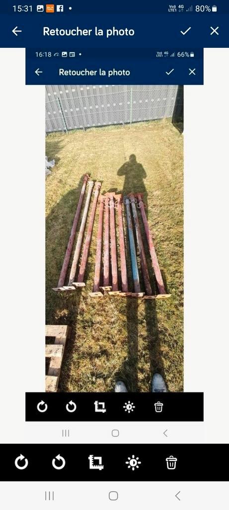 10 verschillende haltes: 1 van 2m50, gesloten en open, 4m60, Doe-het-zelf en Bouw, Gereedschap | Machine-onderdelen en Toebehoren