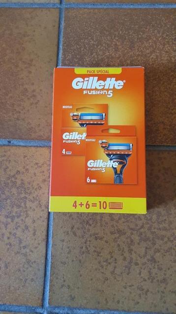 Packs de 10 lames Gillette FUSION5 23€