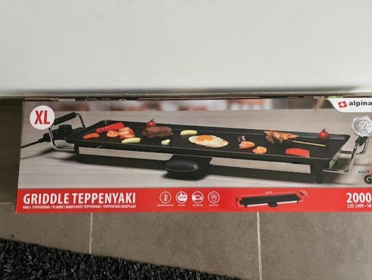 Alpina Teppanyaki Bakplaat 2000W, Elektronische apparatuur, Grillplaten, Nieuw, Tafelgrill, Ophalen