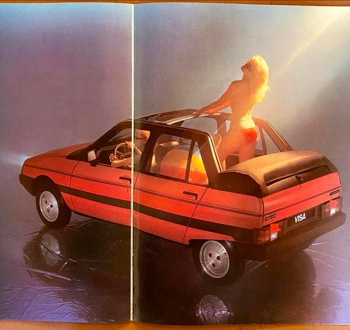 Brochure de la voiture Oldtimer TOPLESS Citroen VISA - 1984, Livres, Autos | Brochures & Magazines, Comme neuf, Citroën, Envoi