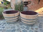Grote plantkuipen van 400l Eiken wijnton! Rustiek kwaliteit, Tuin en Terras, Ophalen