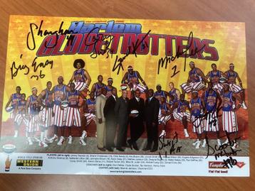 Gesigneerde Flyer van de Harlem Globetrotters