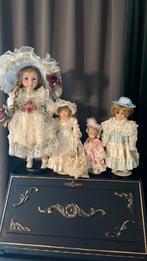 Porceleinen poppen 4 stuks, Verzamelen, Ophalen, Zo goed als nieuw