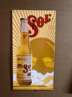 Metalen reclamebord SOL, Verzamelen, Ophalen, Gebruikt, Reclamebord