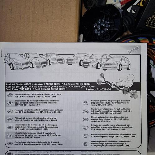 Trekhaak kabelset 13 polig AU028D1 nieuw Audi  A4 + A3 Seat, Auto-onderdelen, Elektronica en Kabels, Nieuw, Ophalen of Verzenden