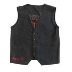 Denim Vest Kanye, Kleding | Heren, Kostuums en vesten, Ophalen, Zo goed als nieuw