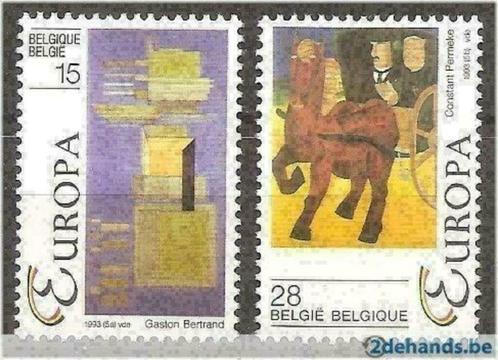 Belgie 1993 - Yvert/OBP 2501-2502 - Europa - Kunst (PF), Postzegels en Munten, Postzegels | Europa | België, Postfris, Europa