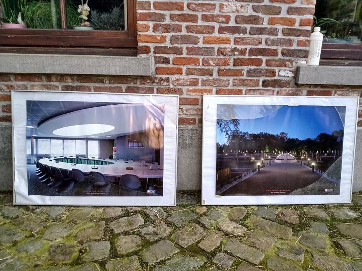 4 grote aluminium fotolijsten, Audio, Tv en Foto, Fotografie | Fotolijsten, Gebruikt, Ophalen