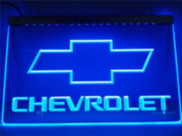 Chevrolet 3D led reclame verlichting kado decoratie lamp, Verzamelen, Merken en Reclamevoorwerpen, Nieuw, Lichtbak of (neon) lamp