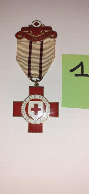 British RED CROS Nurse medailles beschikbaar voor biedingen