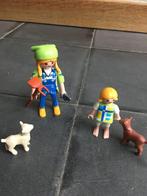 playmobil tuinvrouw met kindje en geitjes, Ophalen of Verzenden, Zo goed als nieuw, Complete set