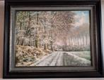 Schilderij Gaasbeekbos Postweg Vlezenbeek Marcel Henneghien, Antiek en Kunst, Ophalen