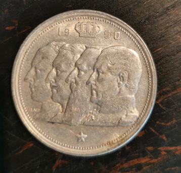  🇧🇪Lot Zilveren munt 100 Francs Francs 1950 - BE  beschikbaar voor biedingen
