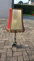 Lamp met tinnen voet en kap in varkensblaas, Ophalen, Gebruikt, 50 tot 75 cm, Klassiek