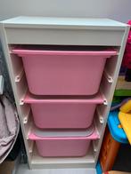 TROFAST Opbergcombinatie met roze bakken, Kinderen en Baby's, Ophalen, Zo goed als nieuw