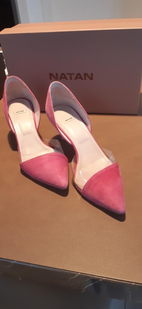 Schoenen maat 38 NATAN, Kleding | Dames, Schoenen, Zo goed als nieuw, Schoenen met lage hakken, Roze, Verzenden