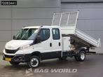 Iveco Daily 35C16 3.0L Open Laadbak Dubbel Cabine met Kist 3, Auto's, Bestelwagens en Lichte vracht, Stof, Gebruikt, Euro 6, Iveco