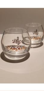 2 Whiskey Glazen "Gouden Carolus", Ophalen of Verzenden, Zo goed als nieuw