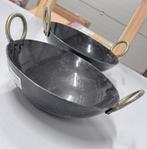 2X kadai IJzer lohe di kadai kookgerei IJzeren Kadhai pan, Ophalen of Verzenden