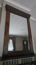Grote spiegel in massief houten kader, Huis en Inrichting, Ophalen, Gebruikt, 100 tot 150 cm, 75 tot 100 cm
