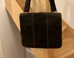 Lederen schoudertas Marc Picard (ong 37x27cm groot), Ophalen of Verzenden, Zo goed als nieuw, Leer