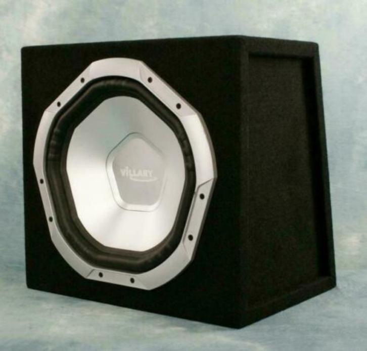 12 Inch 800 Watt Villary auto Subwoofer in kist, Auto diversen, Autospeakers, Nieuw, Ophalen of Verzenden