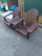 Houten 2-zit,enkel afhalen, Tuin en Terras, Tuinbanken, Ophalen, Gebruikt, Teakhout