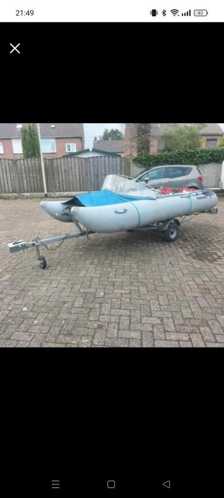 Wiking cat 3.80 rubberboot, Watersport en Boten, Rubberboten, Zo goed als nieuw, Overige merken, Hout, Minder dan 70 pk, Benzine