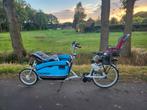 Gazelle Cabby bakfiets elektrisch met maxi cosy, Vélos & Vélomoteurs, Vélos | Vélos avec bac, Enlèvement ou Envoi, Comme neuf