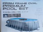 Intex Oval Premium Pool 6,10 x 3,05 x 1,22 + WARMTEPOMP, Tuin en Terras, Gebruikt, 300 cm of meer, Ovaal, Ophalen