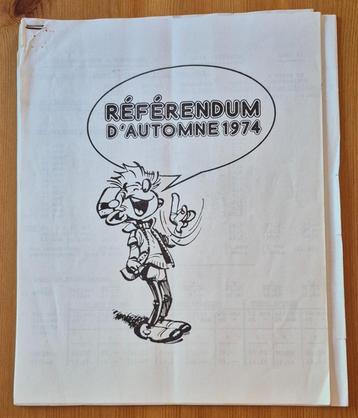 Spirou référendum d'automne 1974 Fournier Dupuis Franquin beschikbaar voor biedingen