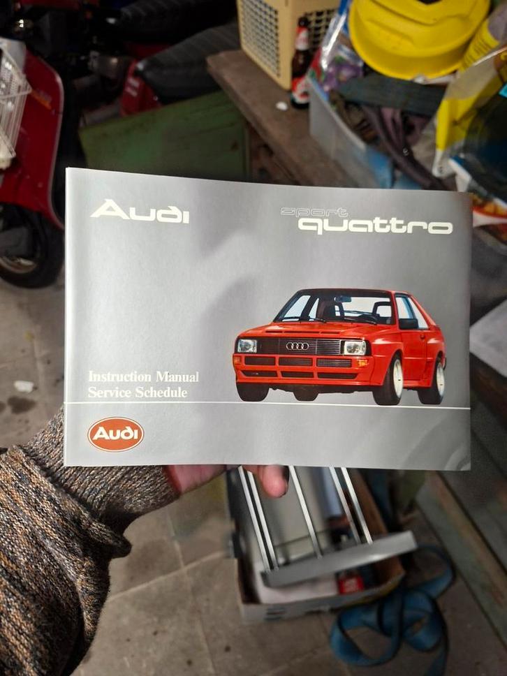 Audi sport quattro instruction manual service manual, Auto diversen, Handleidingen en Instructieboekjes, Ophalen