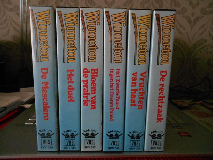 originele VHS video's Winnetou 6 stuks, CD & DVD, VHS | Film, Utilisé, Action et Aventure, Enlèvement ou Envoi