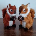 Simulation de couple écureuils ️, Comme neuf, Autres, Statue ou Figurine, Enlèvement ou Envoi