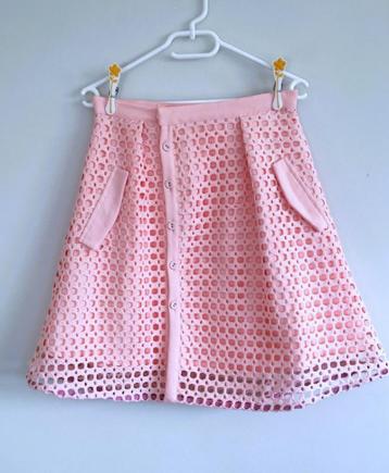 Lewis Melly -Lichtroze feestelijke rok - Belgian Design - 36 beschikbaar voor biedingen