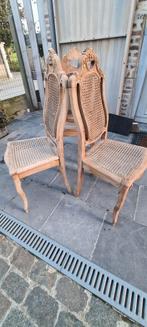 STOELEN VERGRIJSD NATUURLIJK RIET  topkwaliteit! 75€, Ophalen