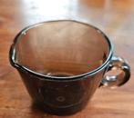 Vintage melkkannetje in bruin gerookt glas. Seca, Ophalen of Verzenden