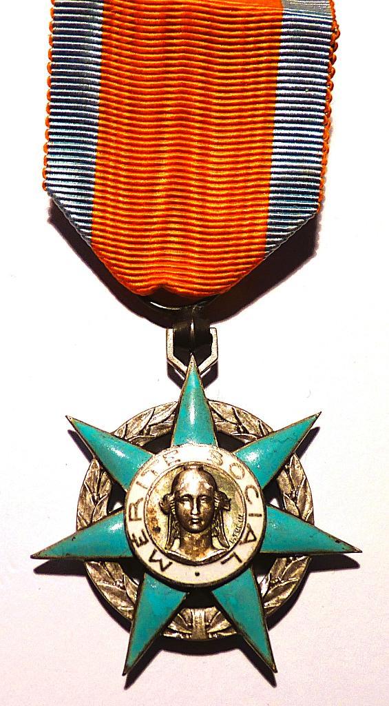 Frans officieel ereteken: ridder in de Orde ..., Timbres & Monnaies, Pièces & Médailles, Enlèvement ou Envoi