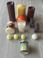 Lot de 16 bougies piliers + parfumées et 2 huiles Jasmin-10€, Enlèvement, Crème, Bougie, Neuf