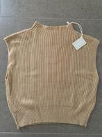 Beige debardeur met opstaande kol, maat S, Zanini 100% polye, Kleding | Dames, Ophalen of Verzenden, Nieuw, Maat 36 (S), Beige