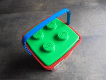 Lego Storage Box with Handle (zie foto's), Enlèvement ou Envoi, Utilisé, Lego